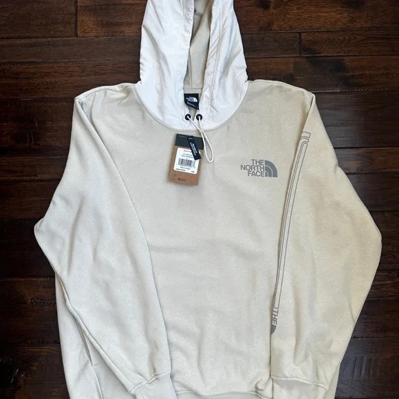 NWT The North Face Men's Cream Hoodie - Large - Picture 1 of 4